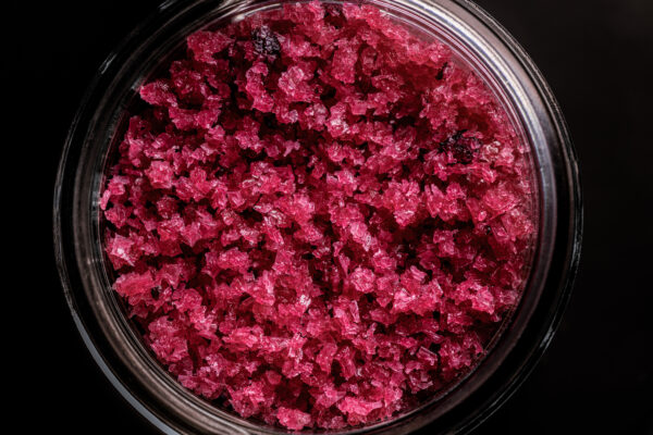 Flor de Sal mit Rotwein & Cranberries