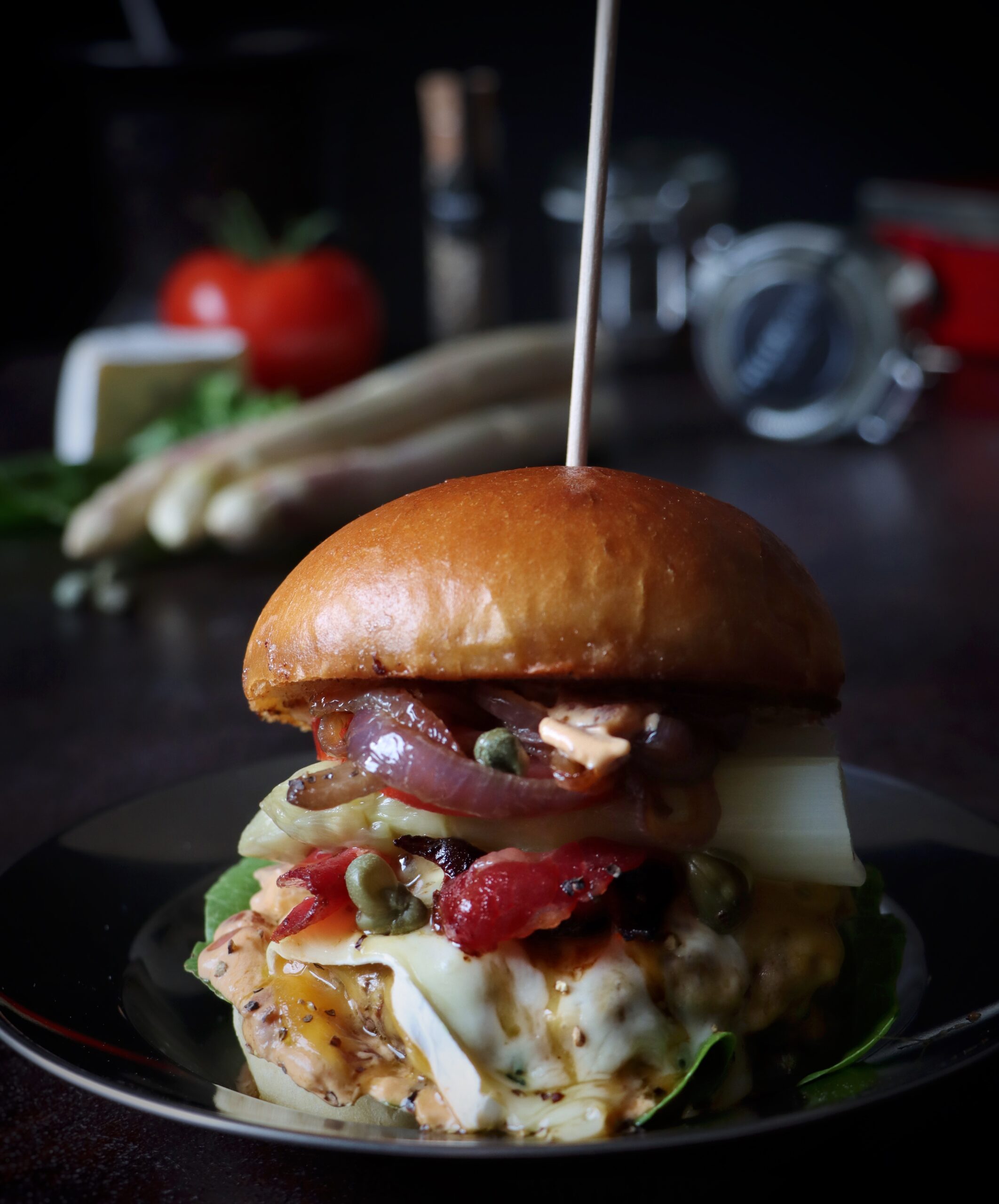 Read more about the article Burger Brioche Brötchen mit Rindfleisch