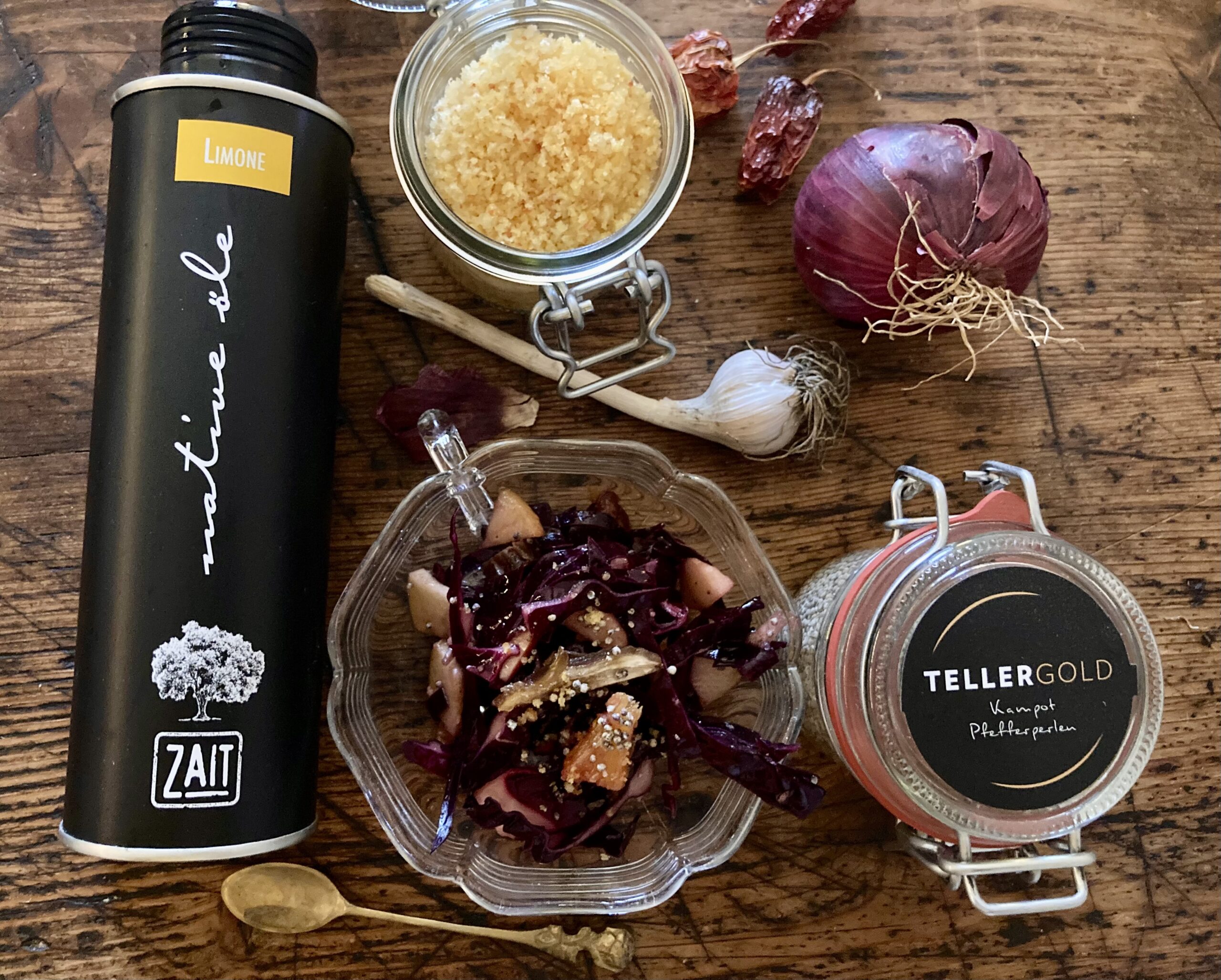 Rotkrautsalat mit Datteln - TELLERGOLD